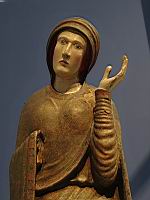 Statue - Vierge et St Jean pleurant, et Christ de deposition - La Vierge (06)